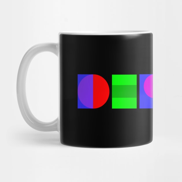 Custom colorful DePaul Geometric Design by MalmoDesigns